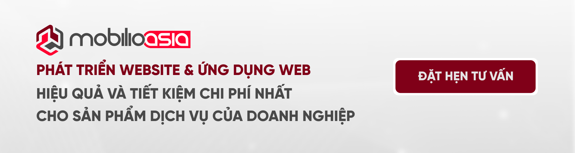 Dịch vụ Website vs Web Application: phát triển website và ứng dụng web hiệu quả, tiết kiệm chi phí cho sản phẩm dịch vụ doanh nghiệp, kèm CTA đặt hẹn tư vấn.